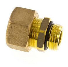 G 1/2'' Macho x 18mm Racor de compresión recto de latón con junta NBR 67 Bar DIN EN 1254-2