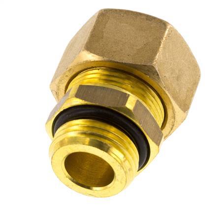 G 1/2'' Macho x 18mm Racor de compresión recto de latón con junta NBR 67 Bar DIN EN 1254-2