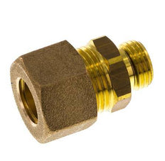 G 1/4'' Macho x 12mm Racor de compresión recto de latón con junta NBR 75 Bar DIN EN 1254-2