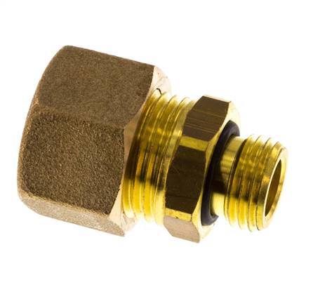 G 1/4'' Macho x 12mm Racor de compresión recto de latón con junta NBR 75 Bar DIN EN 1254-2
