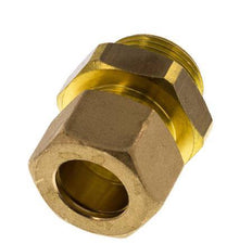 G 3/4'' Macho x 18mm Racor de compresión recto de latón con junta NBR 67 Bar DIN EN 1254-2