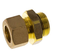 G 3/4'' Macho x 18mm Racor de compresión recto de latón con junta NBR 67 Bar DIN EN 1254-2