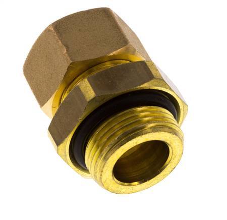 G 3/4'' Macho x 18mm Racor de compresión recto de latón con junta NBR 67 Bar DIN EN 1254-2