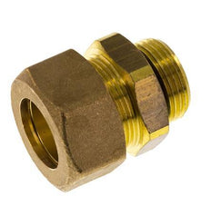 G 3/4'' Macho x 22mm Racor de compresión recto de latón con junta NBR 54 Bar DIN EN 1254-2