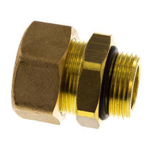 G 3/4'' Macho x 22mm Racor de compresión recto de latón con junta NBR 54 Bar DIN EN 1254-2