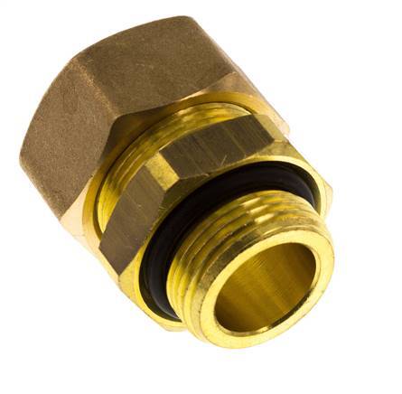 G 3/4'' Macho x 22mm Racor de compresión recto de latón con junta NBR 54 Bar DIN EN 1254-2