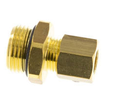 G 3/8'' Macho x 8mm Racor de compresión recto de latón con junta NBR 135 Bar DIN EN 1254-2