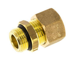 G 3/8'' Macho x 12mm Racor de compresión recto de latón con junta NBR 75 Bar DIN EN 1254-2