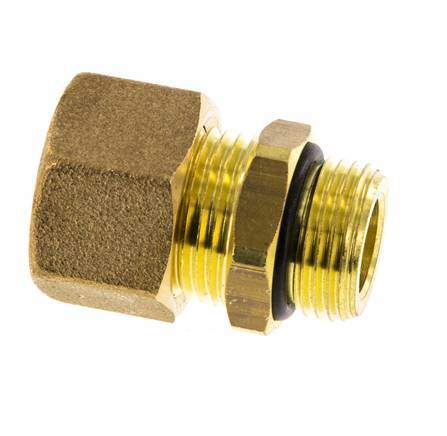 G 3/8'' Macho x 12mm Racor de compresión recto de latón con junta NBR 75 Bar DIN EN 1254-2