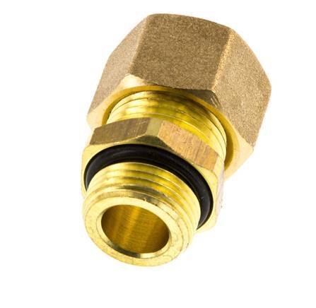 G 3/8'' Macho x 12mm Racor de compresión recto de latón con junta NBR 75 Bar DIN EN 1254-2