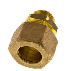 G 3/8'' Macho x 16mm Racor de compresión recto de latón con junta NBR 76 Bar DIN EN 1254-2