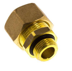 G 3/8'' Macho x 16mm Racor de compresión recto de latón con junta NBR 76 Bar DIN EN 1254-2