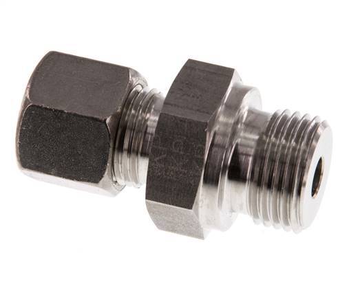G 1/2'' Macho x 10S Racor de compresión recto de acero inoxidable 630 Bar DIN 2353