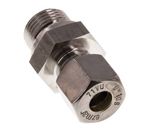 G 1/2'' Macho x 10S Racor de compresión recto de acero inoxidable 630 Bar DIN 2353