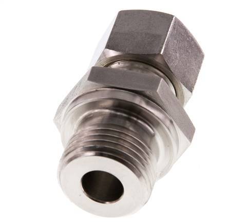 G 1/2'' Macho x 12L Racor de compresión recto de acero inoxidable 315 Bar DIN 2353
