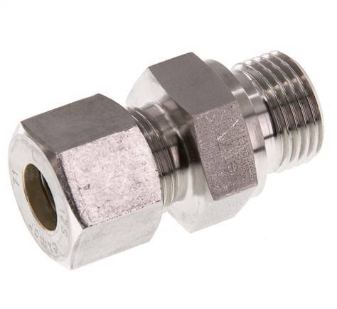 G 1/2'' Macho x 12S Racor de compresión recto de acero inoxidable 630 Bar DIN 2353