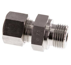 G 1/2'' Macho x 12S Racor de compresión recto de acero inoxidable 630 Bar DIN 2353