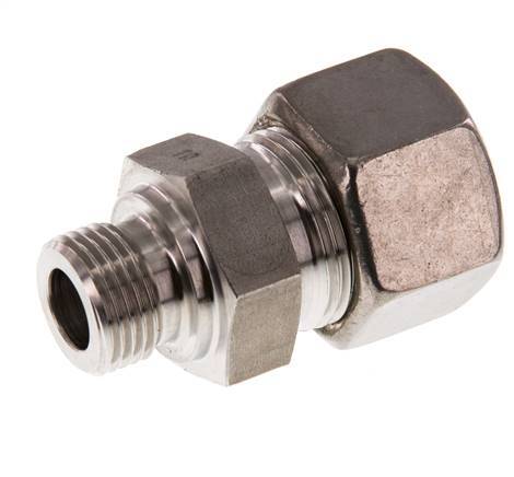 G 1/2'' Macho x 20S Racor de compresión recto de acero inoxidable 400 Bar DIN 2353