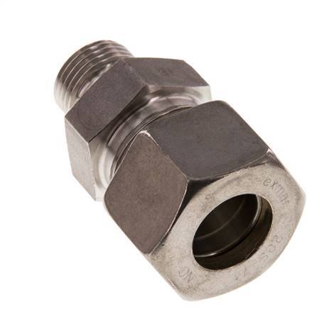 G 1/2'' Macho x 20S Racor de compresión recto de acero inoxidable 400 Bar DIN 2353