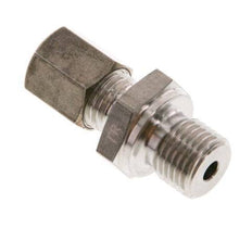 G 1/4'' Macho x 6L Racor de compresión recto de acero inoxidable 315 Bar DIN 2353