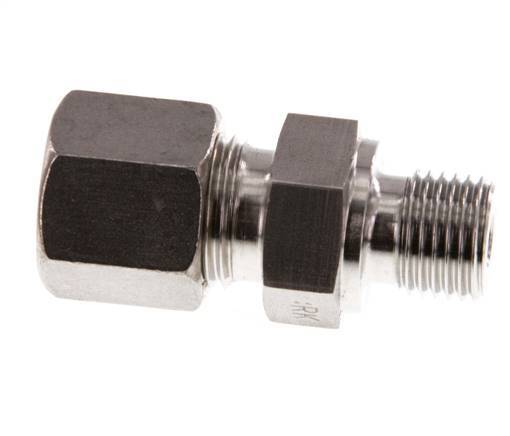 G 1/4'' Macho x 8S Racor de compresión recto de acero inoxidable 630 Bar DIN 2353