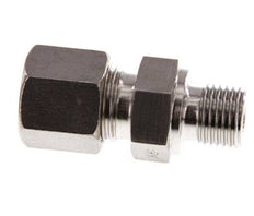G 1/4'' Macho x 8S Racor de compresión recto de acero inoxidable 630 Bar DIN 2353