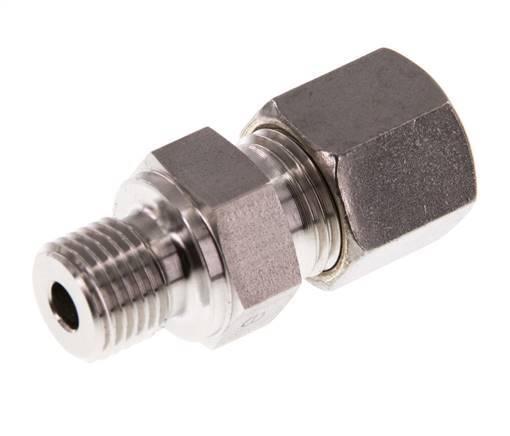 G 1/4'' Macho x 8S Racor de compresión recto de acero inoxidable 630 Bar DIN 2353