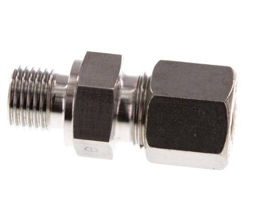 G 1/4'' Macho x 8S Racor de compresión recto de acero inoxidable 630 Bar DIN 2353
