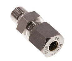 G 1/4'' Macho x 8S Racor de compresión recto de acero inoxidable 630 Bar DIN 2353
