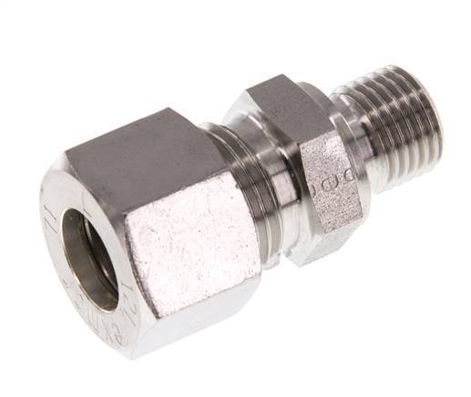 G 1/4'' Macho x 12L Racor de compresión recto de acero inoxidable 315 Bar DIN 2353