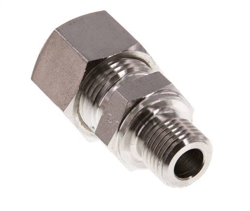 G 1/4'' Macho x 12L Racor de compresión recto de acero inoxidable 315 Bar DIN 2353