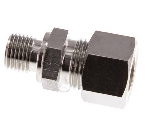 G 1/4'' Macho x 12L Racor de compresión recto de acero inoxidable 315 Bar DIN 2353