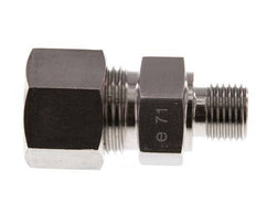G 1/4'' Macho x 12S Racor de compresión recto de acero inoxidable 630 Bar DIN 2353