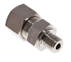 G 1/4'' Macho x 12S Racor de compresión recto de acero inoxidable 630 Bar DIN 2353
