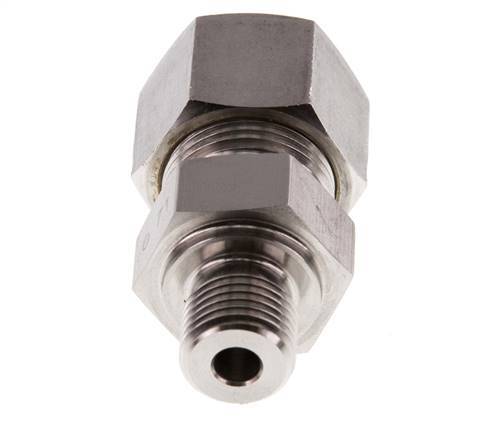 G 1/4'' Macho x 12S Racor de compresión recto de acero inoxidable 630 Bar DIN 2353