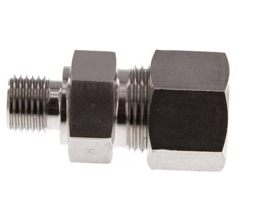 G 1/4'' Macho x 12S Racor de compresión recto de acero inoxidable 630 Bar DIN 2353
