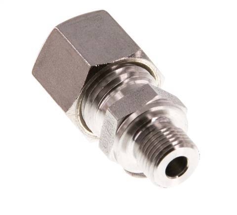 G 1/8'' Macho x 8L Racor de compresión recto de acero inoxidable 315 Bar DIN 2353