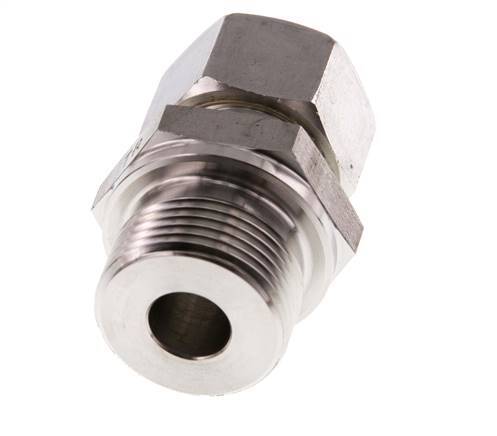 G 3/4'' Macho x 15L Racor de compresión recto de acero inoxidable 315 Bar DIN 2353