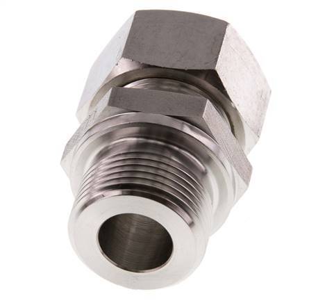 G 3/4'' Macho x 18L Racor de compresión recto de acero inoxidable 315 Bar DIN 2353