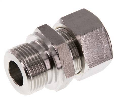 G 3/4'' Macho x 18L Racor de compresión recto de acero inoxidable 315 Bar DIN 2353