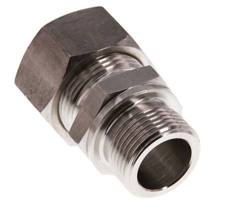 G 3/4'' Macho x 22L Racor de compresión recto de acero inoxidable 160 Bar DIN 2353