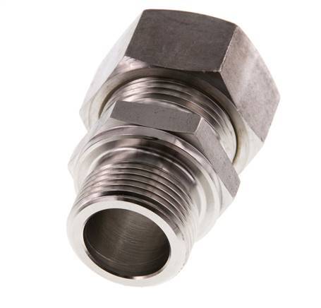 G 3/4'' Macho x 22L Racor de compresión recto de acero inoxidable 160 Bar DIN 2353