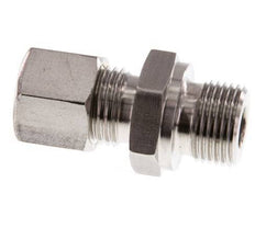 G 3/8'' Macho x 10L Racor de compresión recto de acero inoxidable 315 Bar DIN 2353