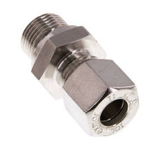 G 3/8'' Macho x 10L Racor de compresión recto de acero inoxidable 315 Bar DIN 2353