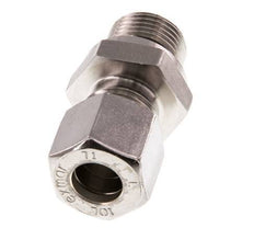 G 3/8'' Macho x 10L Racor de compresión recto de acero inoxidable 315 Bar DIN 2353