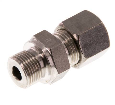 G 3/8'' Macho x 10S Racor de compresión recto de acero inoxidable 630 Bar DIN 2353