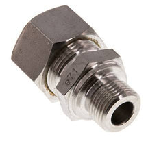 G 3/8'' Macho x 15L Racor de compresión recto de acero inoxidable 315 Bar DIN 2353