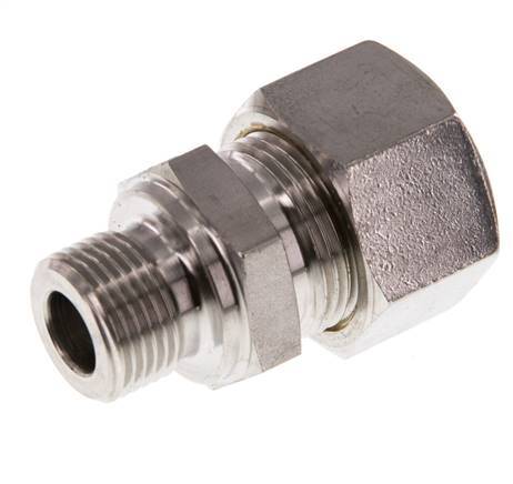 G 3/8'' Macho x 15L Racor de compresión recto de acero inoxidable 315 Bar DIN 2353