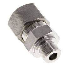 G 3/8'' Macho x 16S Racor recto de acero inoxidable 400 Bar DIN 2353