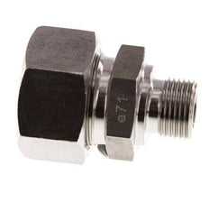 G 3/8'' Macho x 18L Racor de compresión recto de acero inoxidable 315 Bar DIN 2353